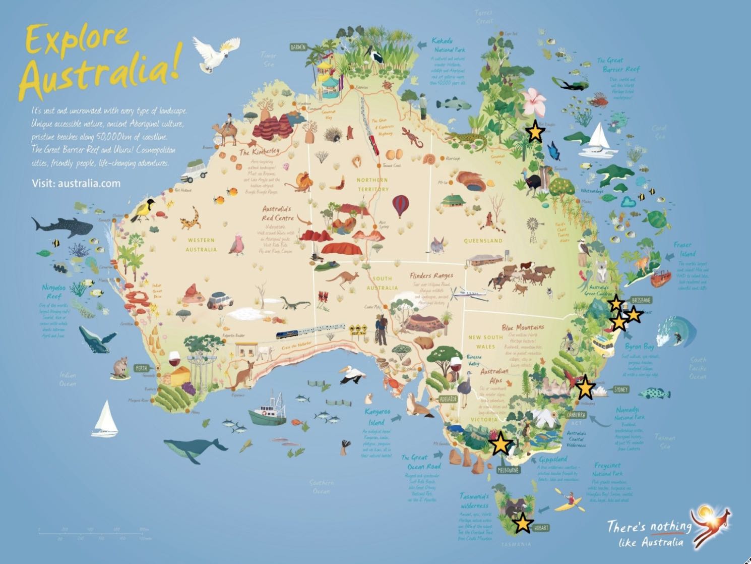 Australia Luxury Travel Map